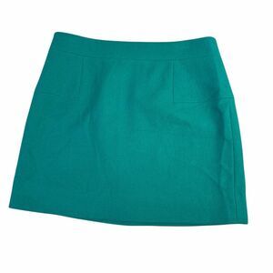 J. Crew Green size 8 Wool Blend Lined Skirt style 14275